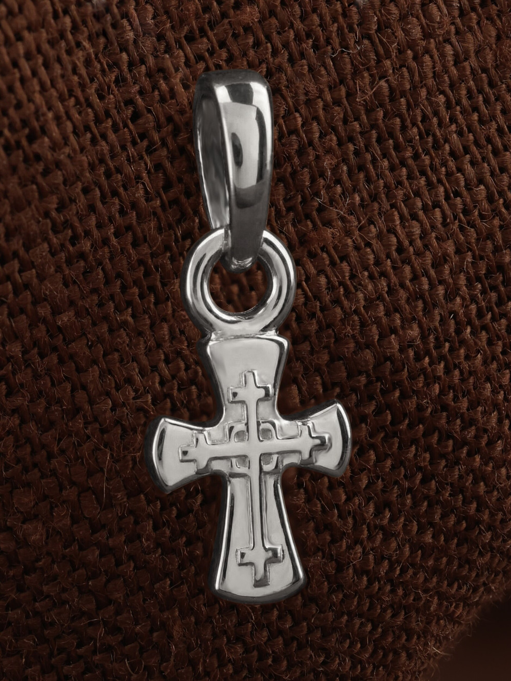 Крест из белого золота