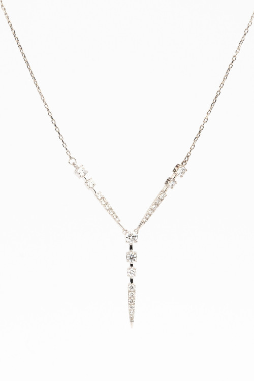 Колье из белого золота c бриллиантами