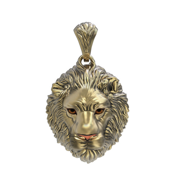 Подвеска из лимонного золота c эмалью