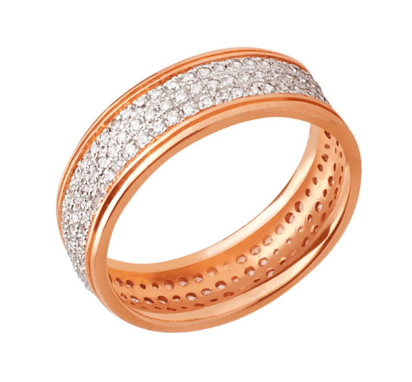 Кольцо из золота c фианитом