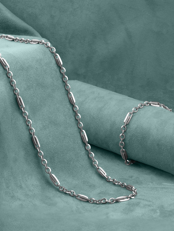 Цепь из белого золота