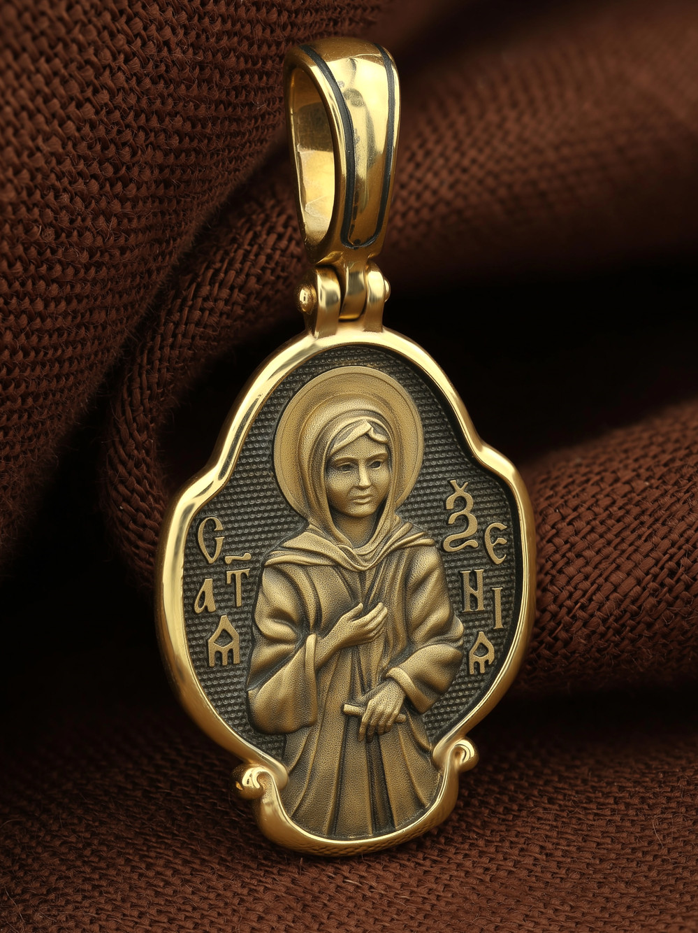 Образок из лимонного золота