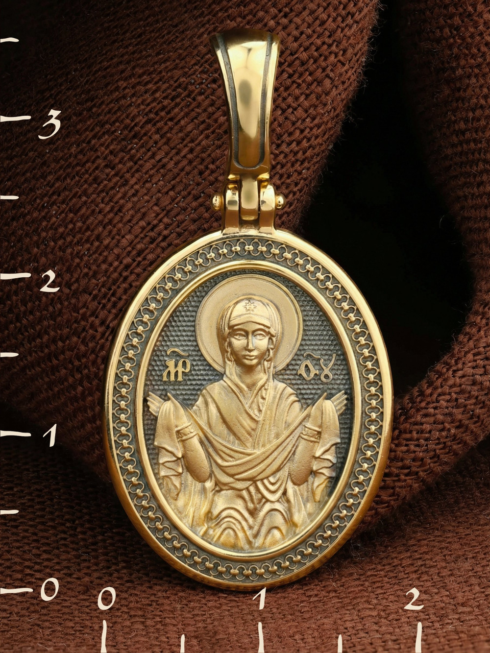 Образок из лимонного золота