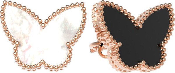 Серьги из золота c ониксом и перламутром