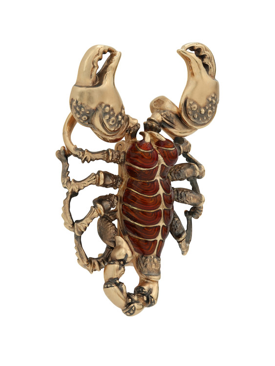 Брошь из золота c эмалью