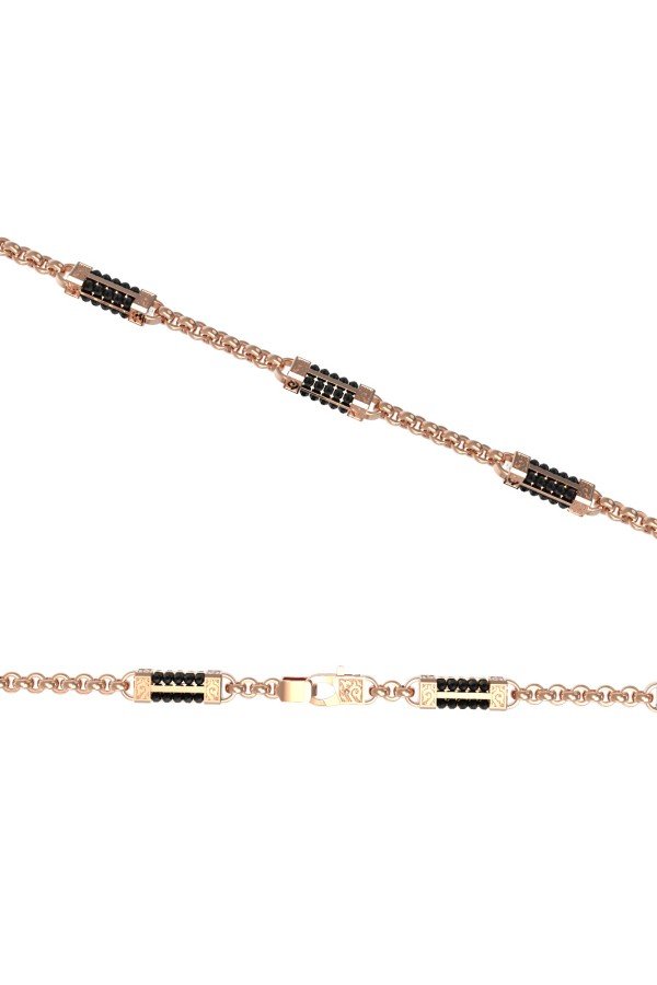 Цепь из золота c ониксом