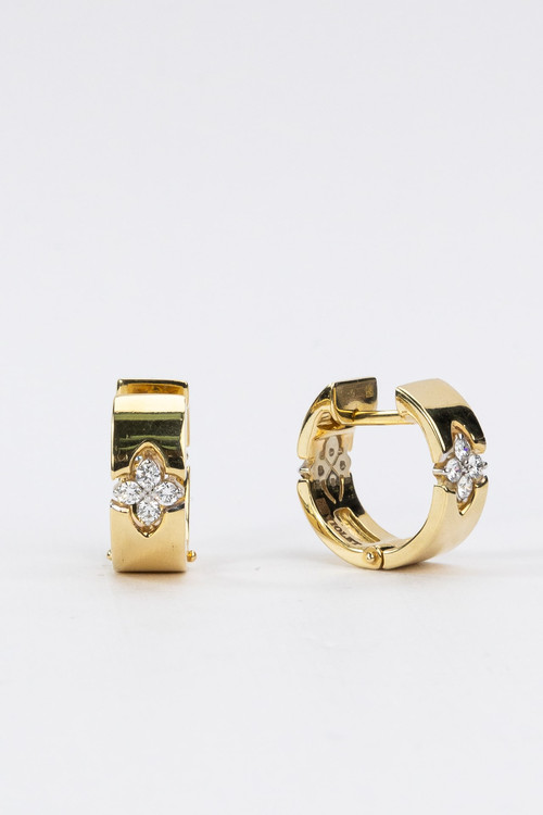 Серьги из лимонного золота c бриллиантами