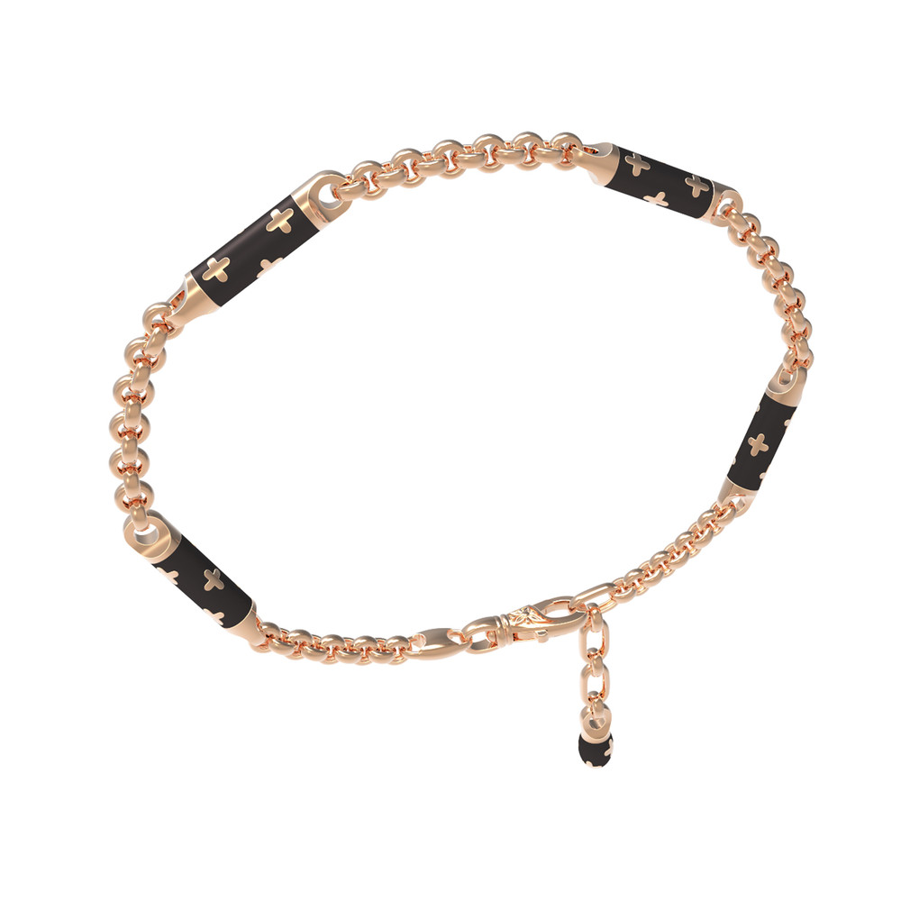 Браслет из золота c эмалью