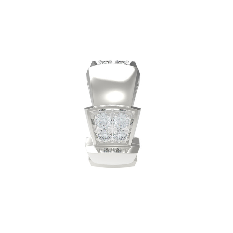 Подвеска из белого золота c бриллиантами