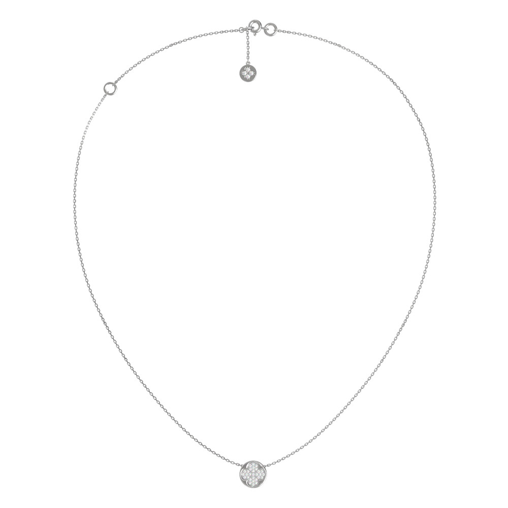 Колье из белого золота c бриллиантами