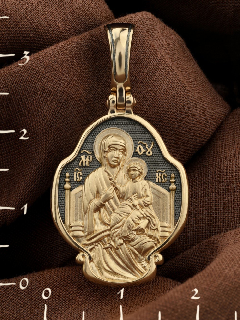 Образок из лимонного золота