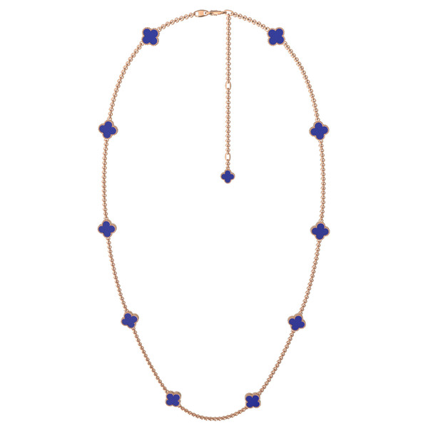 Колье из золота c лазуритом