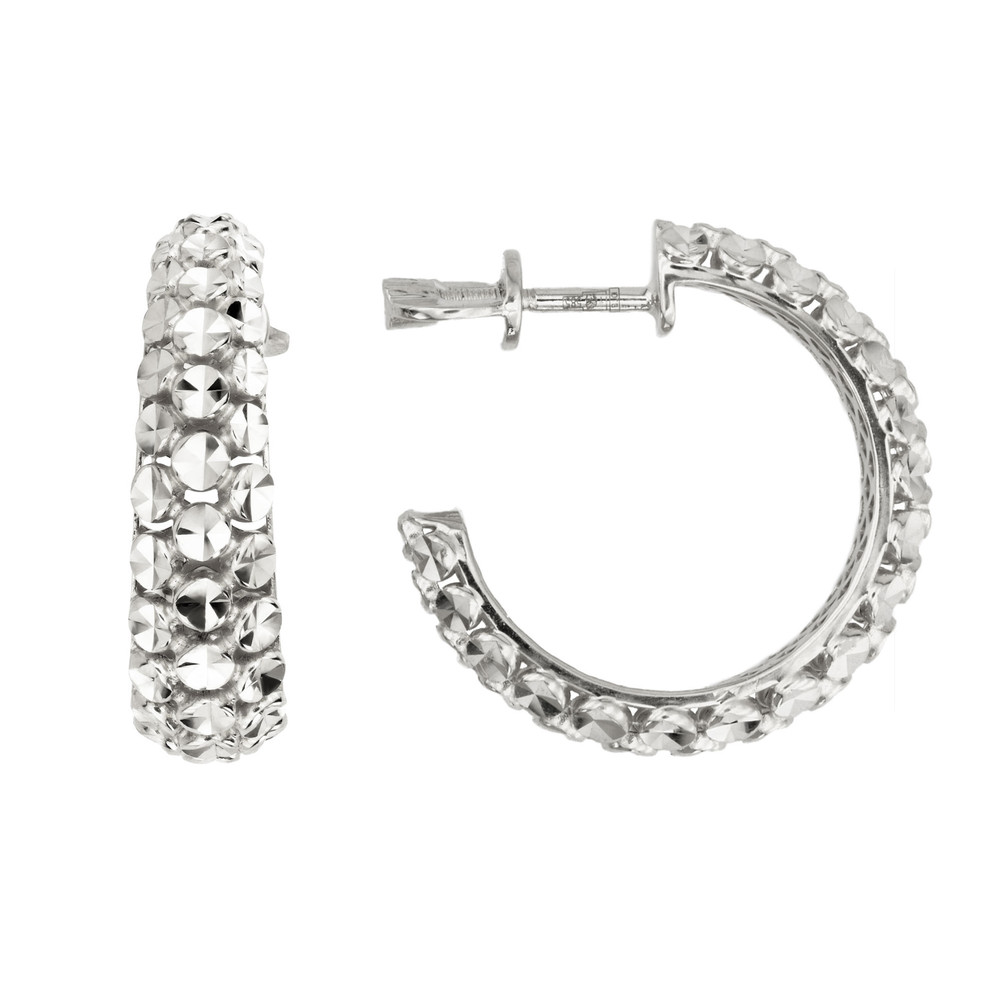 Серьги из белого золота