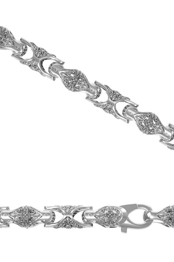 Цепь из белого золота