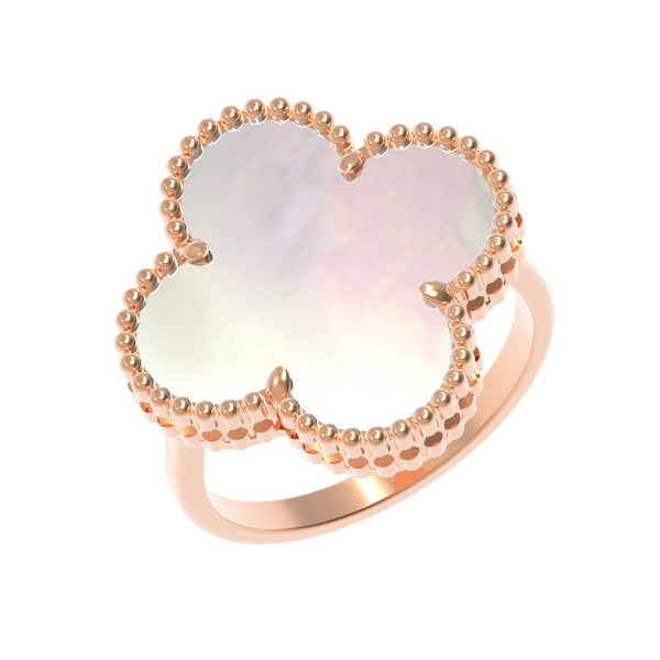 Кольцо из золота c перламутром