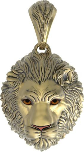 Подвеска из лимонного золота c эмалью