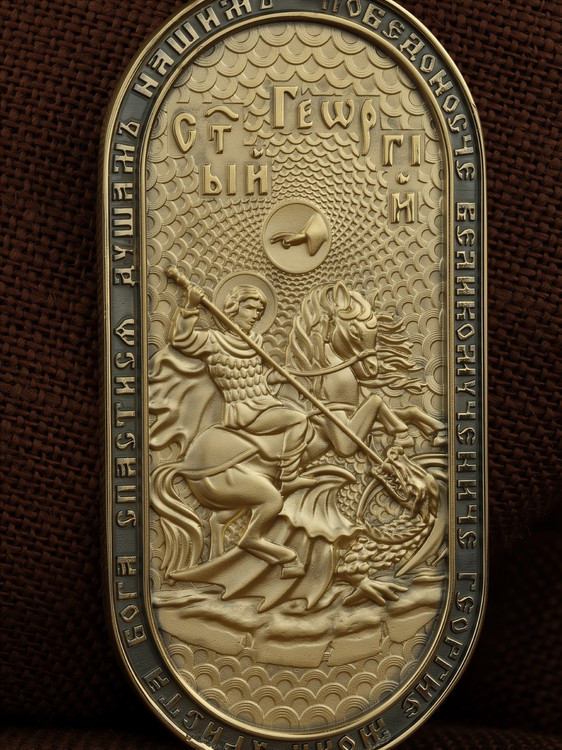 Образок из лимонного золота