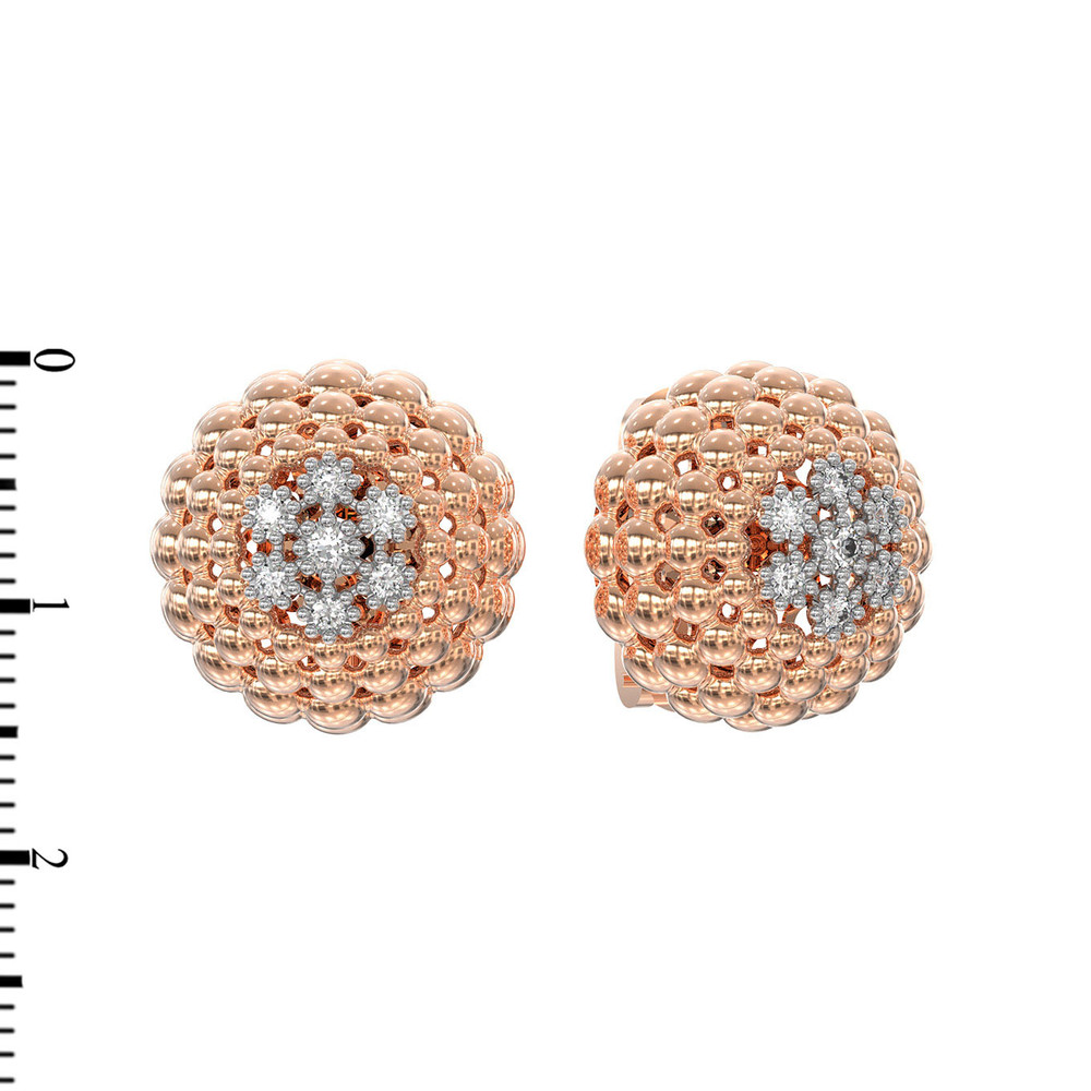 Серьги из золота c бриллиантами