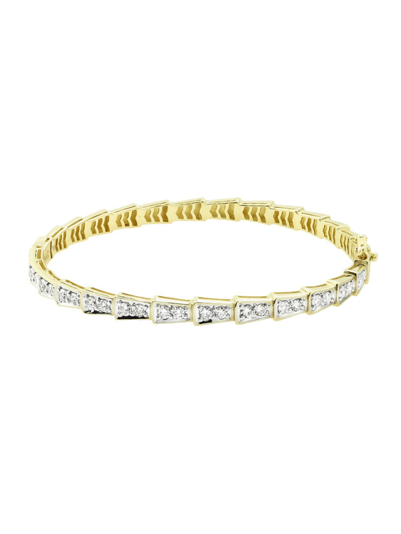 Браслет из лимонного золота c бриллиантами