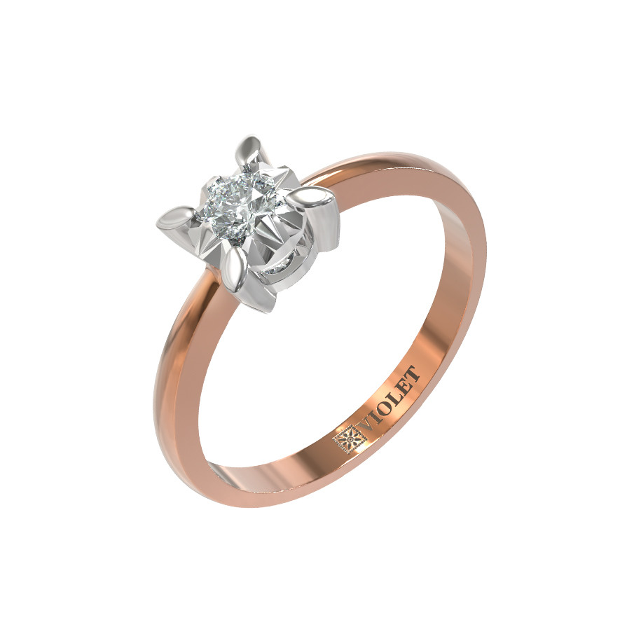 Кольцо из золота c бриллиантами