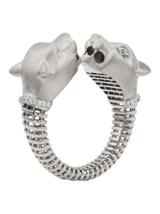 Кольцо из белого золота c бриллиантами