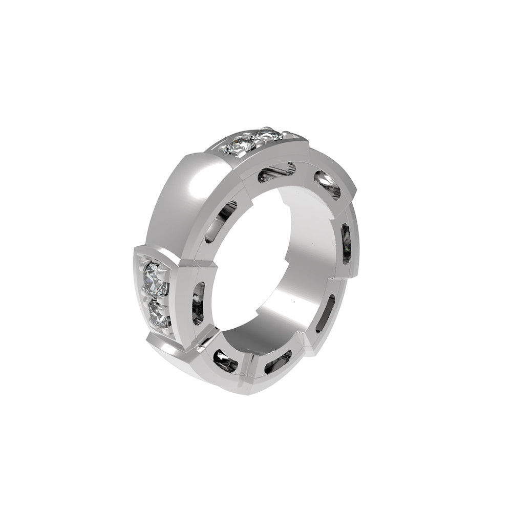 Подвеска из белого золота c бриллиантами