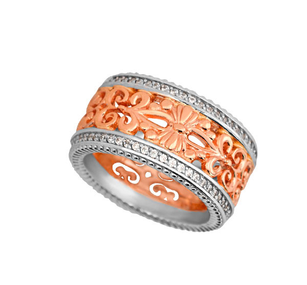 Кольцо из золота c фианитом