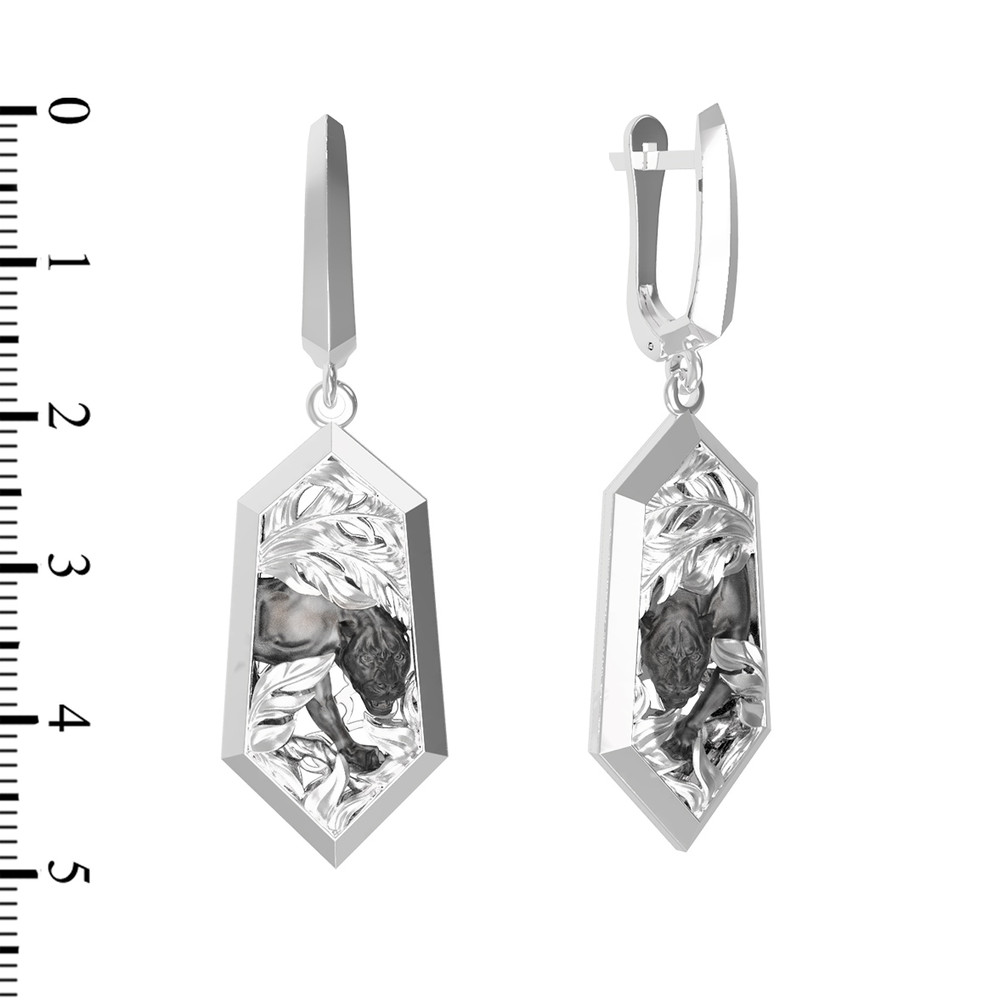 Серьги из белого золота