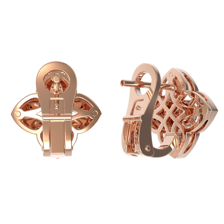 Серьги из золота c бриллиантами