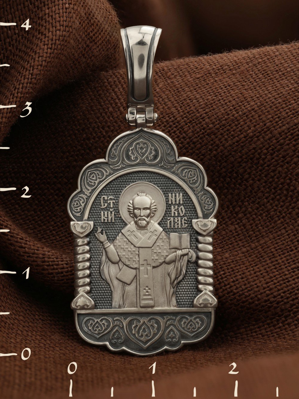 Образок из белого золота