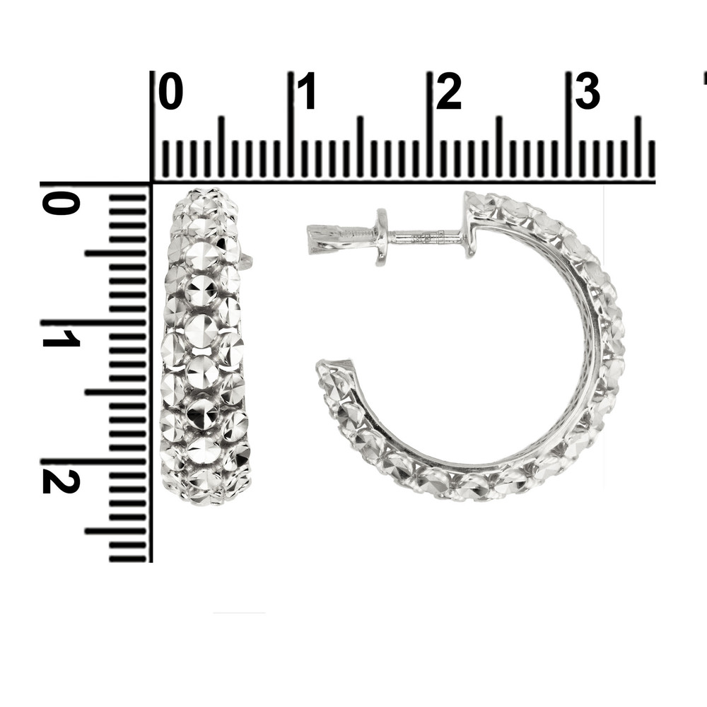 Серьги из белого золота