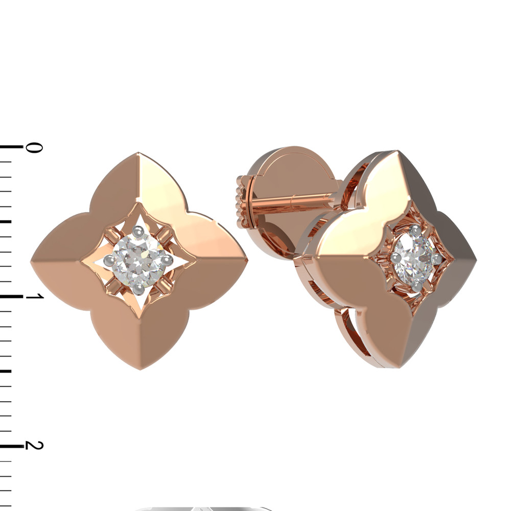 Серьги из золота c бриллиантами