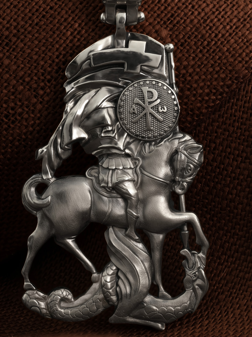 Образок из белого золота