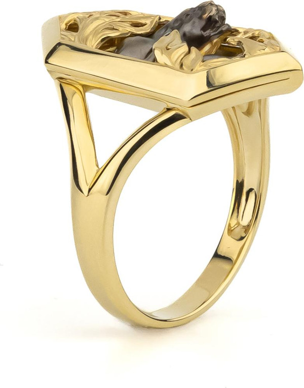 Кольцо из лимонного золота