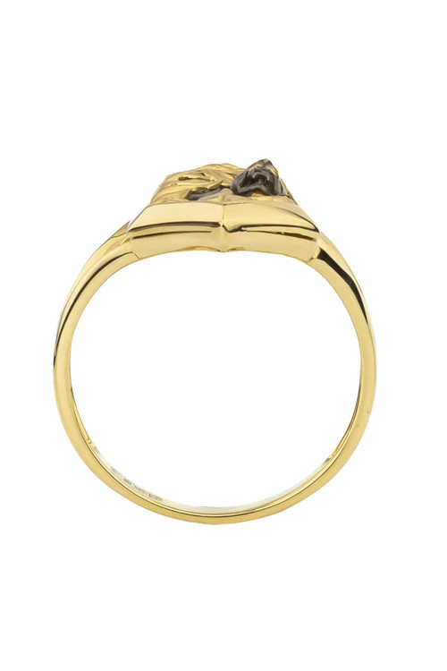 Кольцо из лимонного золота