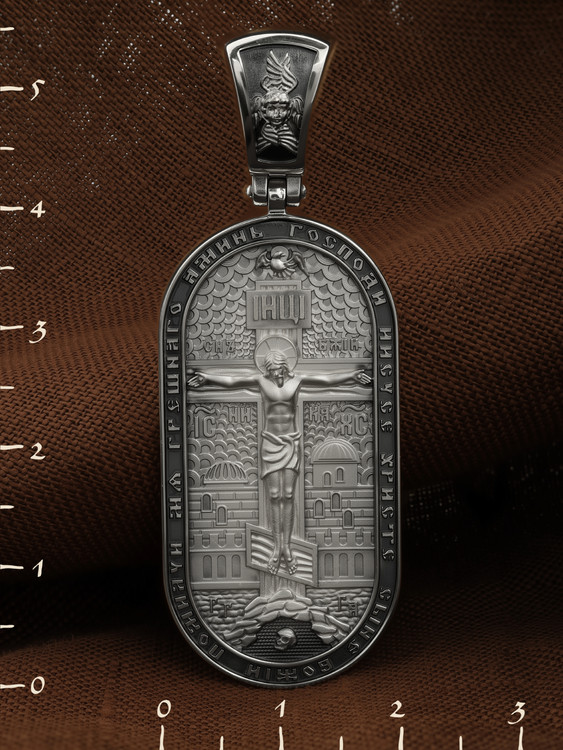 Образок из белого золота