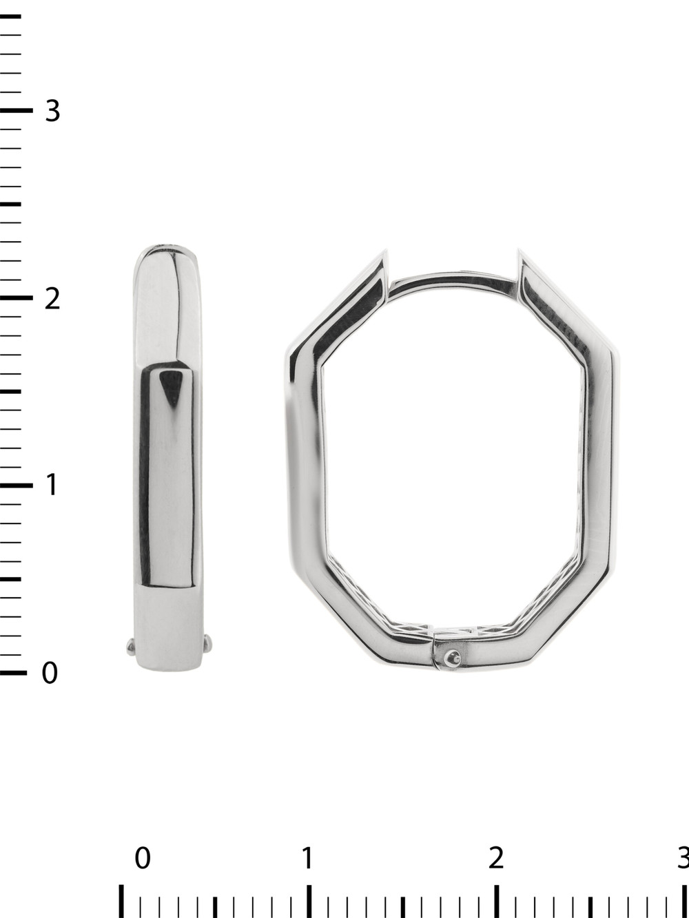 Серьги из белого золота