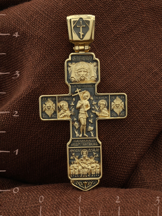 Крест из лимонного золота