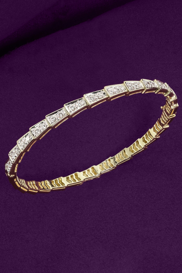 Браслет из лимонного золота c бриллиантами