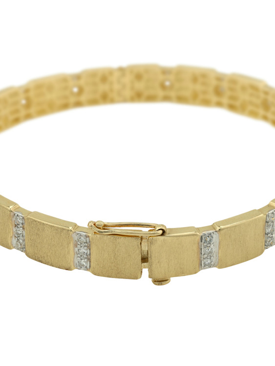Браслет из лимонного золота c бриллиантами