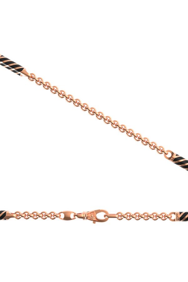 Цепь из золота c эмалью