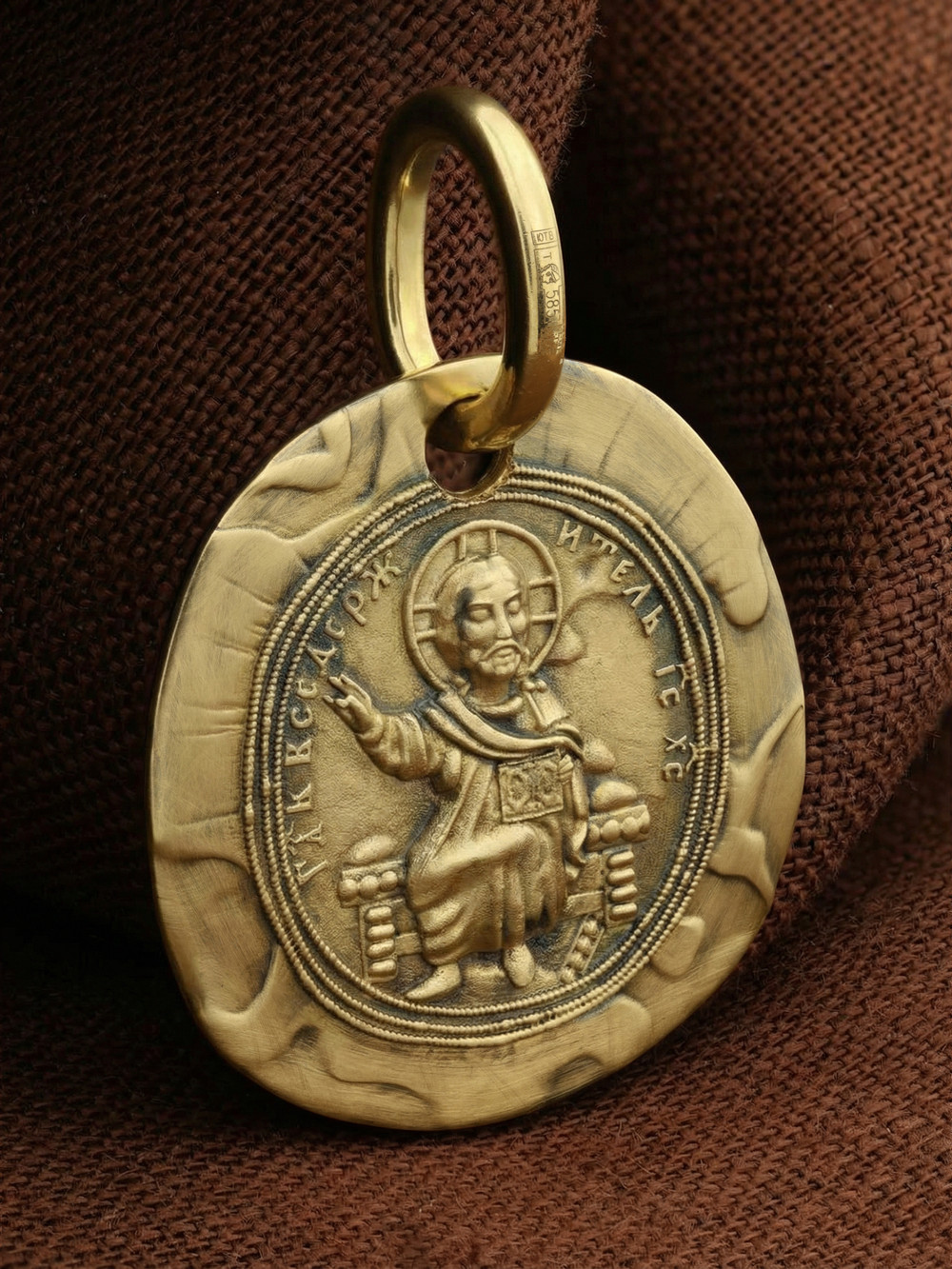 Образок из лимонного золота