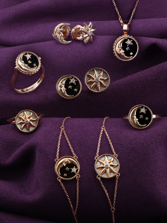 Серьги из золота c бриллиантами