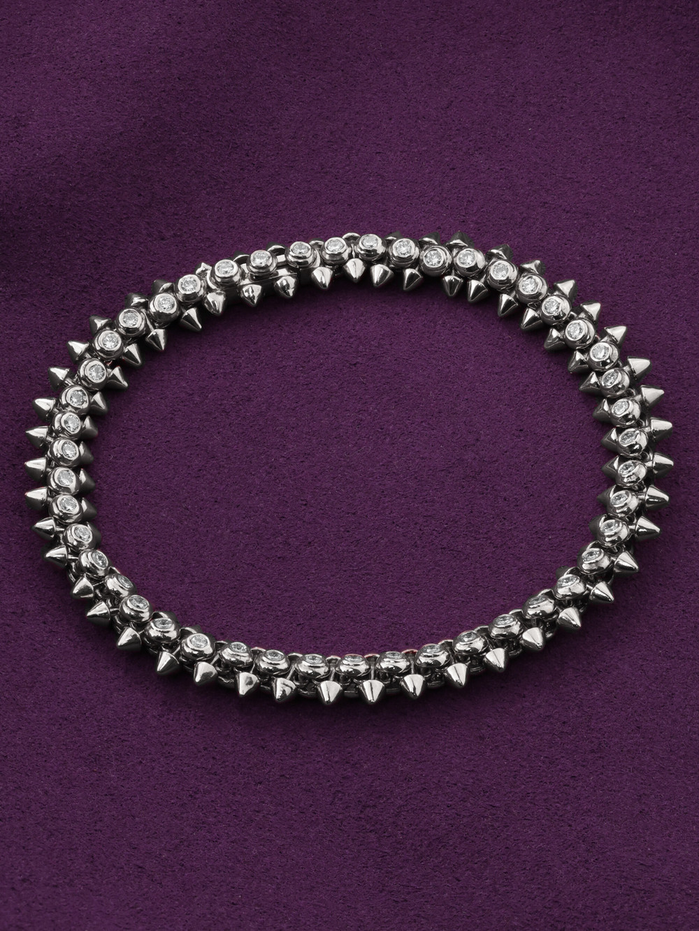 Браслет из белого золота c бриллиантами