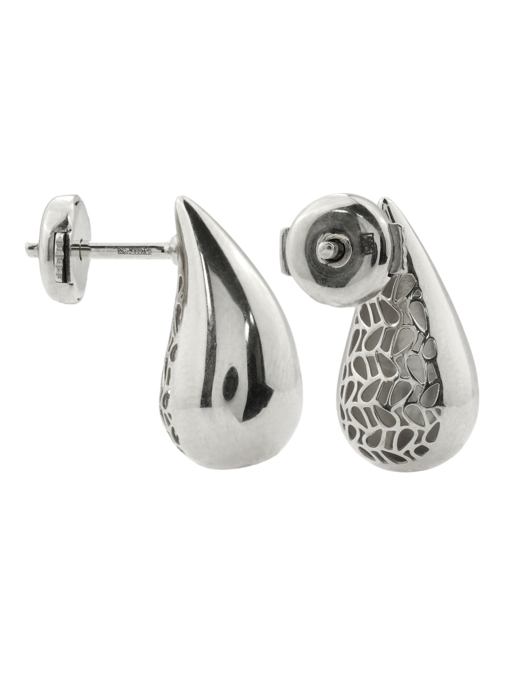 Серьги из белого золота