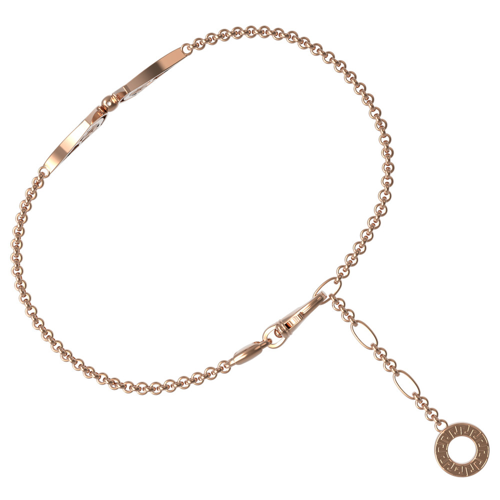 Браслет из золота c малахитом и перламутром