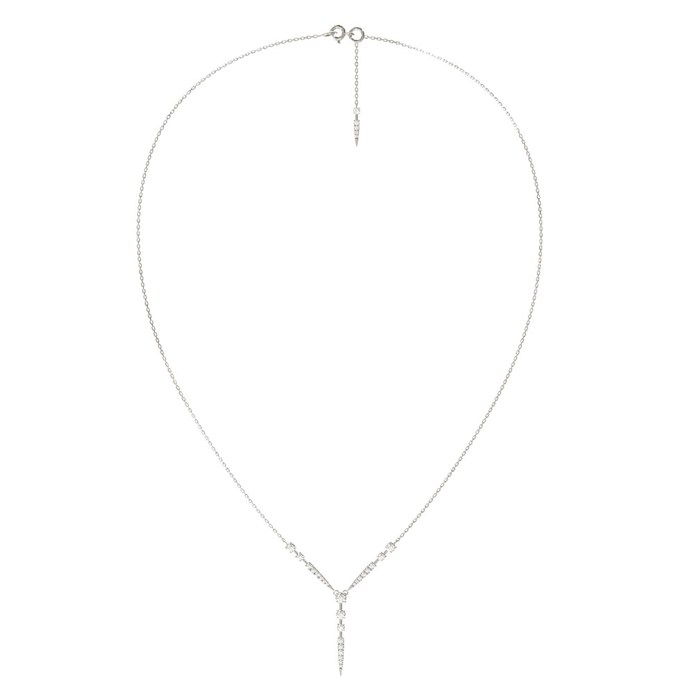 Колье из белого золота c бриллиантами