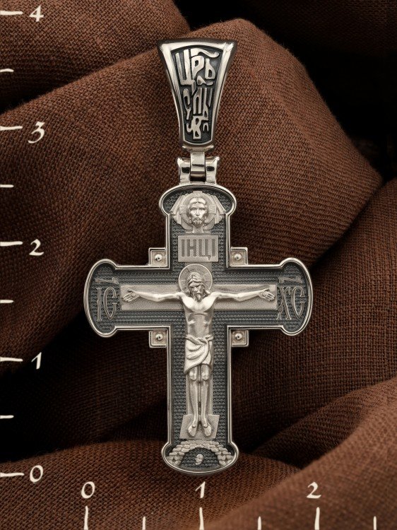 Крест из белого золота