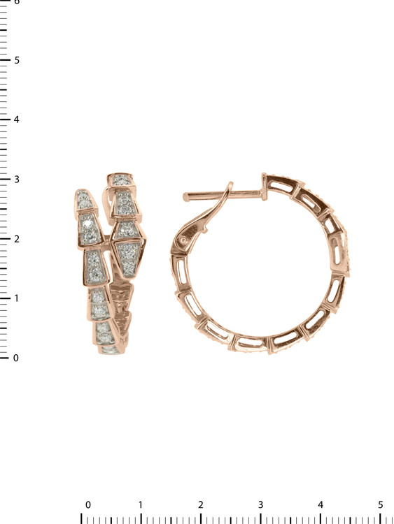 Серьги из золота c бриллиантами