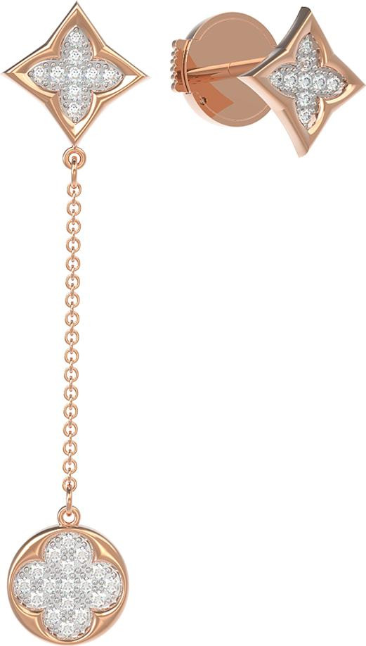 Серьги из золота c бриллиантами